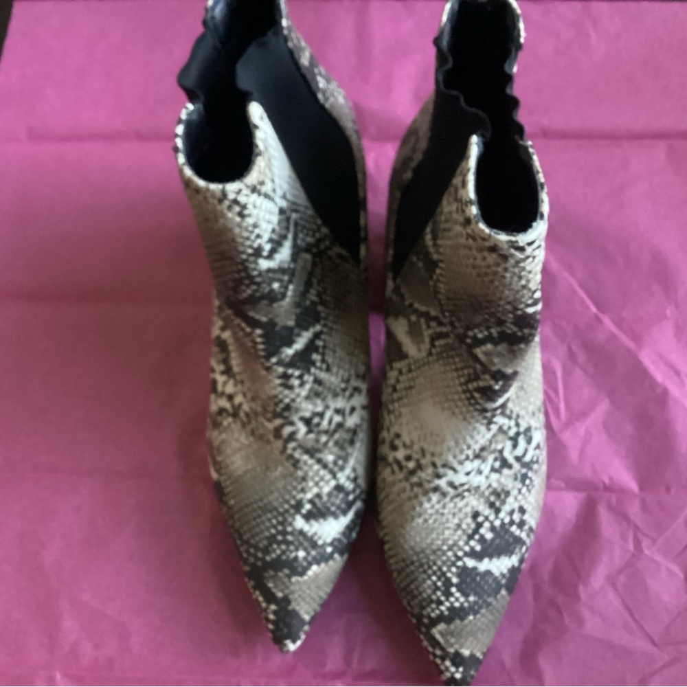 Snakeskin Ankle Boots